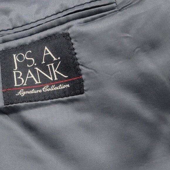 Jos A Bank Jacket Mens 50 L Signature Collection Gray Silk Camelhair Blazer - Picture 12 of 13